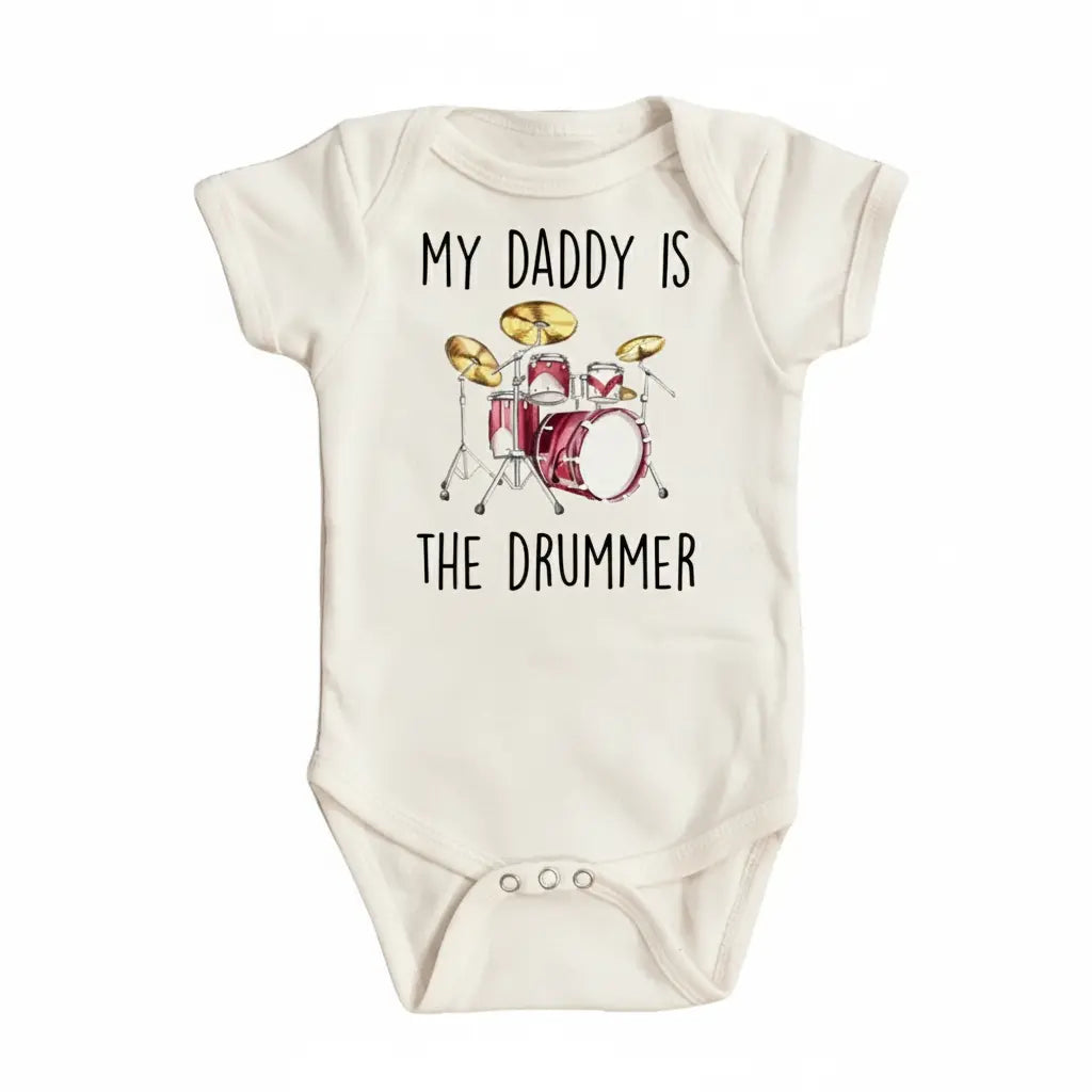 Drummer Dad - Baby Boy Girl Clothes Infant Bodysuit Funny Cute Newborn  Funny Cute Onesie® | North Fork Forager LLC