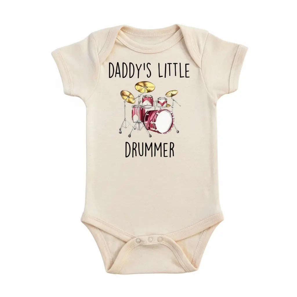Drummer Little - Baby Boy Girl Clothes Infant Bodysuit Funny Cute Newborn  Funny Cute Onesie® | North Fork Forager LLC