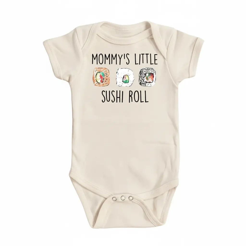 Sushi Roll - Baby Boy Girl Clothes Infant Bodysuit Funny Cute Newborn 1C  Funny Cute Onesie® | North Fork Forager LLC