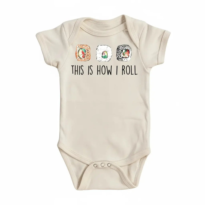 Sushi Roll - Baby Boy Girl Clothes Infant Bodysuit Funny Cute Newborn 1F  Funny Cute Onesie® | North Fork Forager LLC
