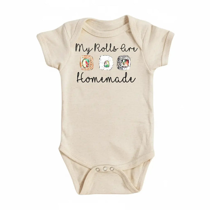 Sushi Roll - Baby Boy Girl Clothes Infant Bodysuit Funny Cute Newborn 1G  Funny Cute Onesie® | North Fork Forager LLC