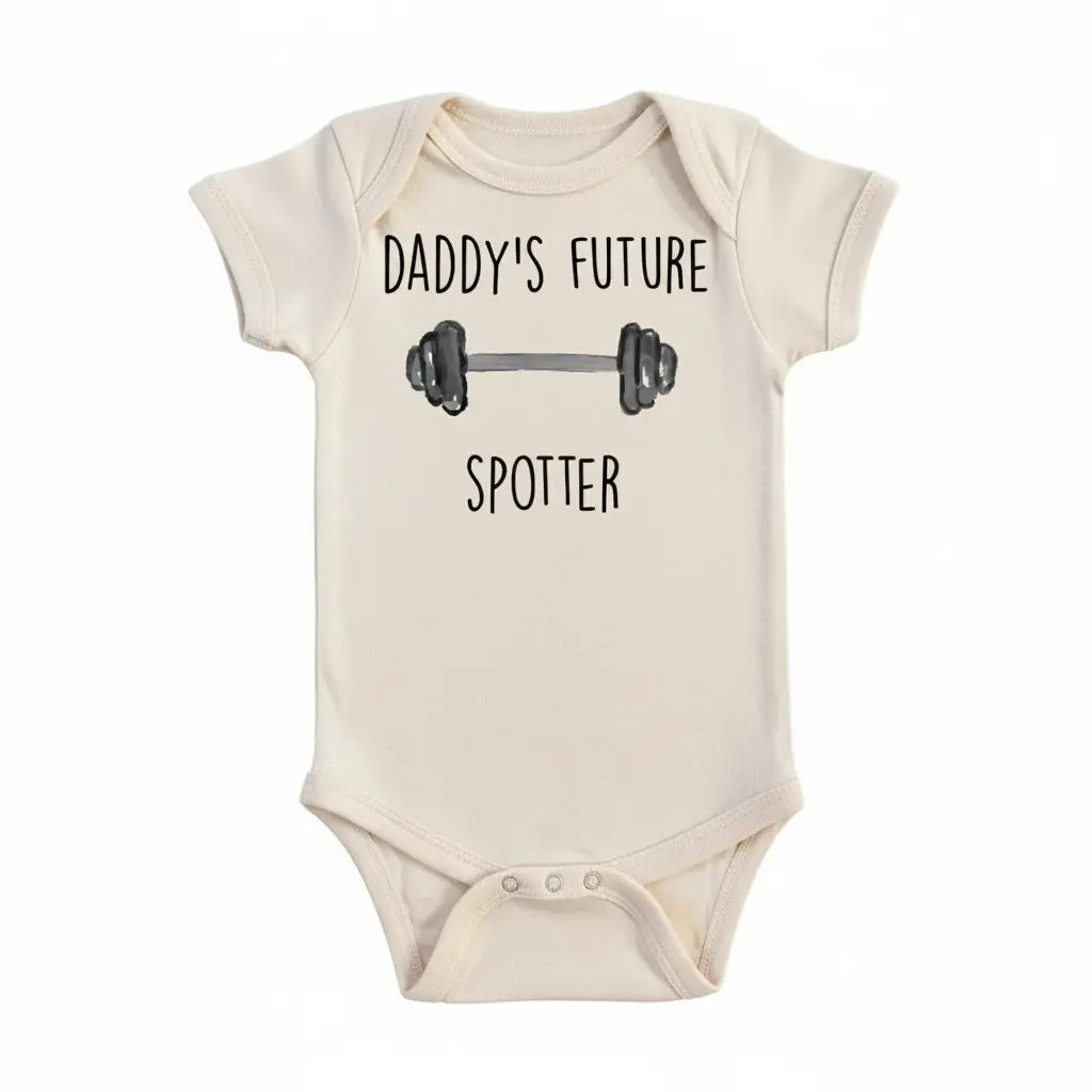 Gym Spotter - Baby Boy Girl Clothes Infant Bodysuit Funny Cute Newborn  Funny Cute Onesie® | North Fork Forager LLC