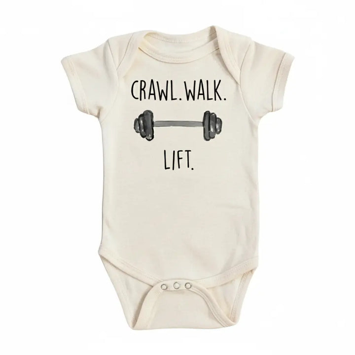 Gym Crawl Lift - Baby Boy Girl Clothes Infant Bodysuit Funny Cute Newborn  Funny Cute Onesie® | North Fork Forager LLC