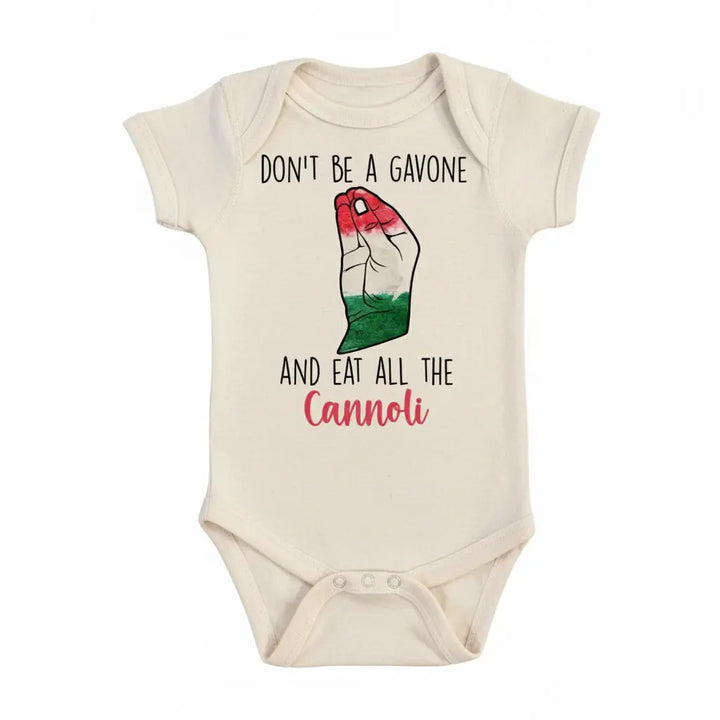 Cannoli Italian - Baby Boy Girl Clothes Infant Bodysuit Funny Cute Newborn  Funny Cute Onesie® | North Fork Forager LLC