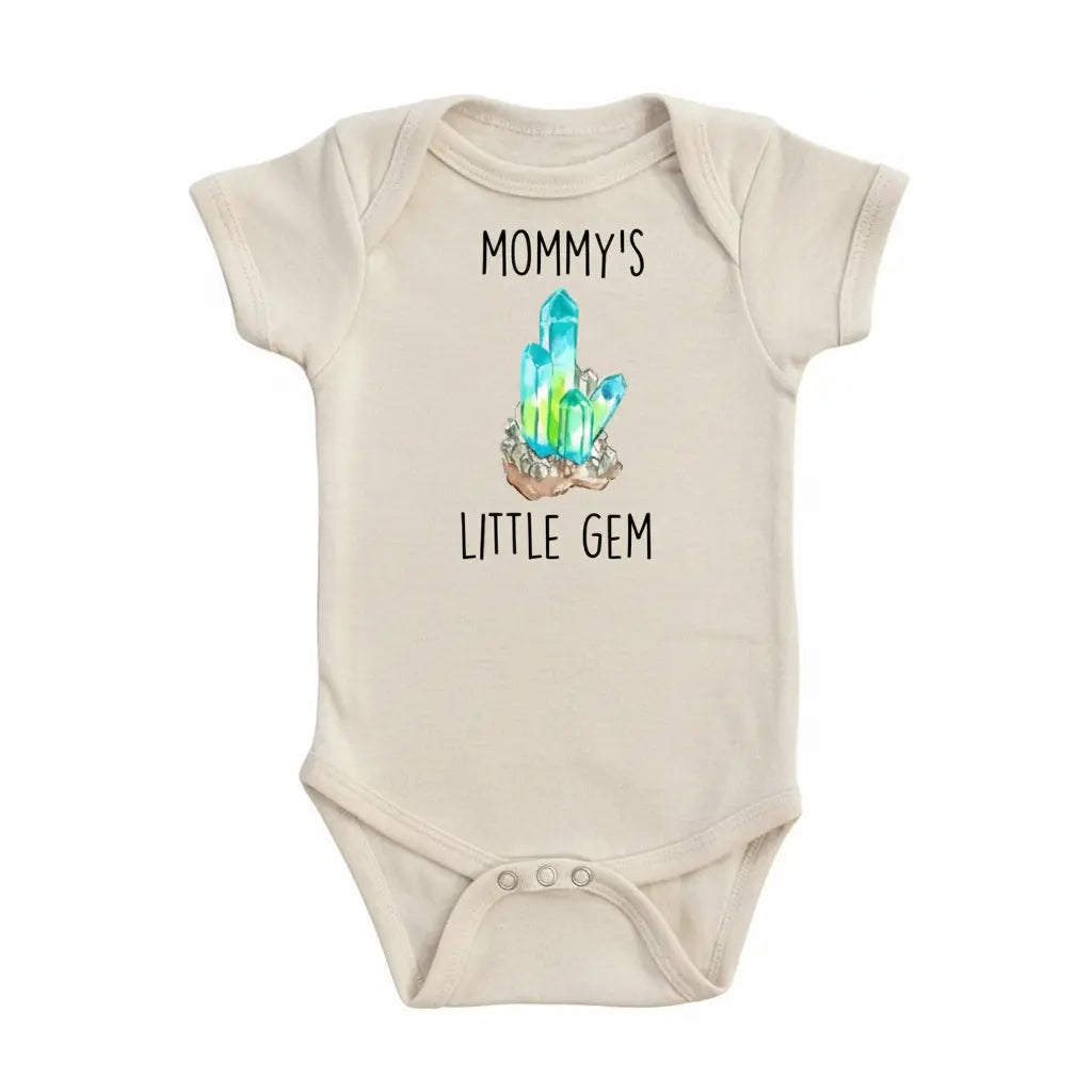 Quartz Blue Gem - Baby Boy Girl Clothes Infant Bodysuit Funny Cute Newborn  Funny Cute Onesie® | North Fork Forager LLC