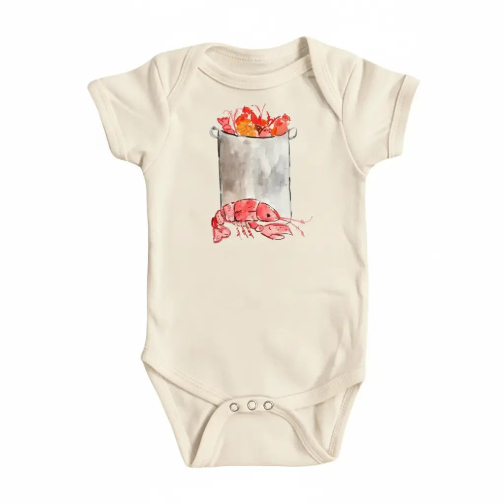 Crawfish Alone - Baby Boy Girl Clothes Infant Bodysuit Funny Cute Newborn  Funny Cute Onesie® | North Fork Forager LLC