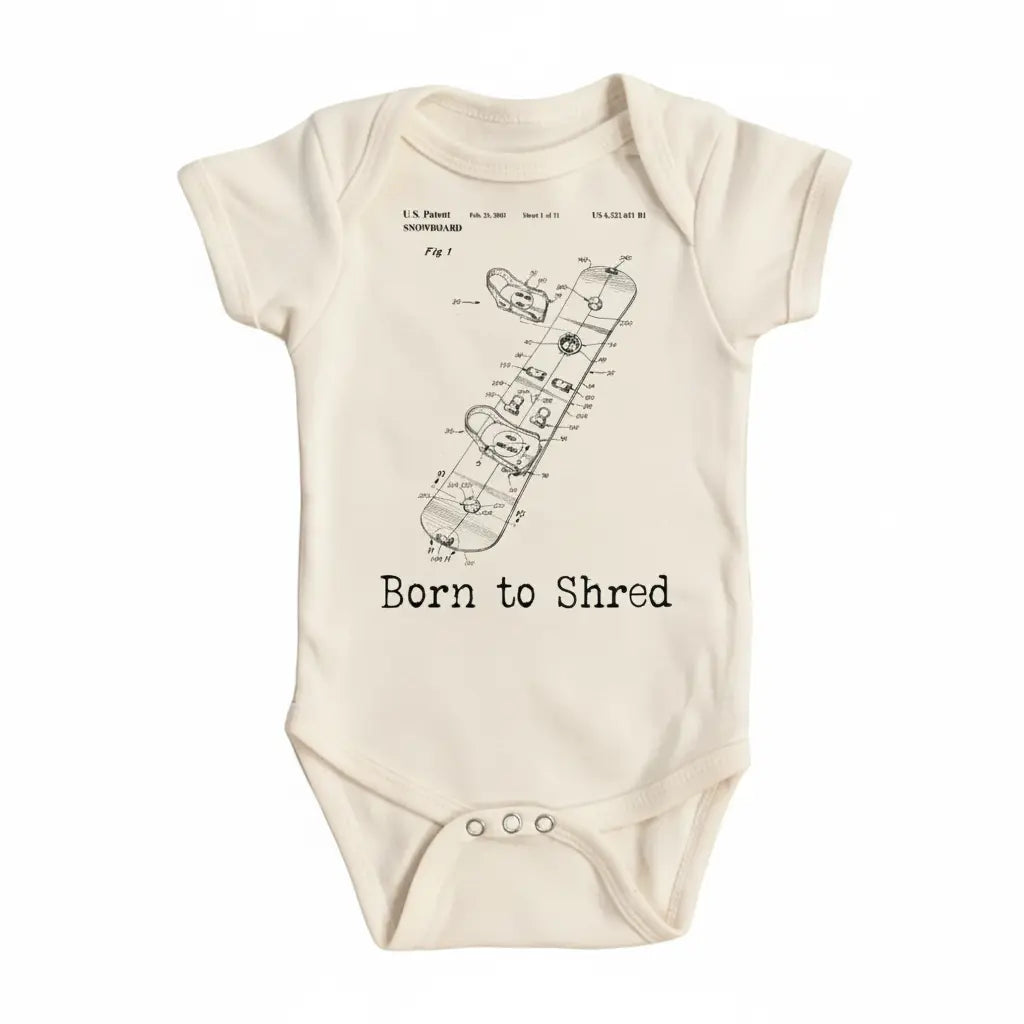 Snowboarding Patent - Baby Boy Girl Clothes Infant Bodysuit Funny Cute Newborn  Funny Cute Onesie® | North Fork Forager LLC
