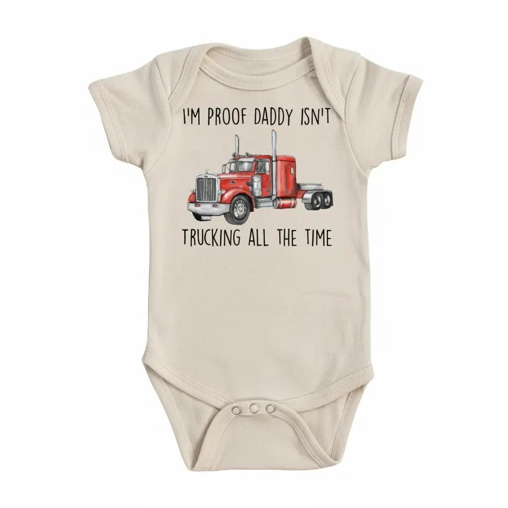 Trucker Red Proof - Baby Boy Girl Clothes Infant Bodysuit Funny Cute Newborn  Funny Cute Onesie® | North Fork Forager LLC