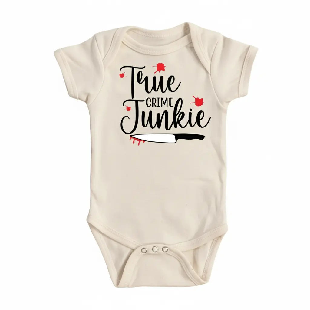 True Crime - Baby Boy Girl Clothes Infant Bodysuit Funny Cute Newborn  Funny Cute Onesie® | North Fork Forager LLC