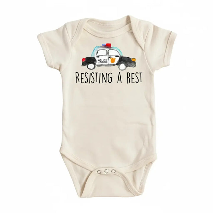 Police Resisting - Baby Boy Girl Clothes Infant Bodysuit Funny Cute Newborn  Funny Cute Onesie® | North Fork Forager LLC