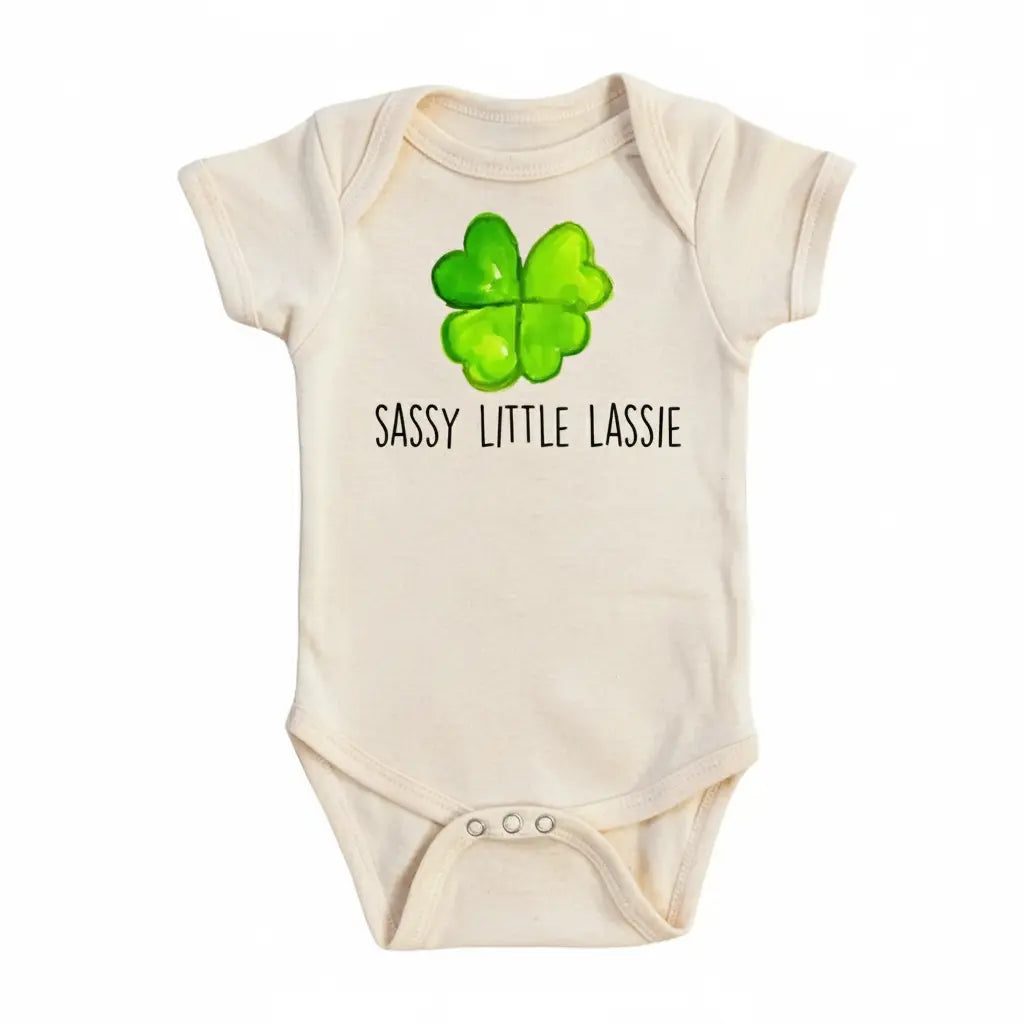 irish Lassie - Baby Boy Girl Clothes Infant Bodysuit Funny Cute Newborn  Funny Cute Onesie® | North Fork Forager LLC