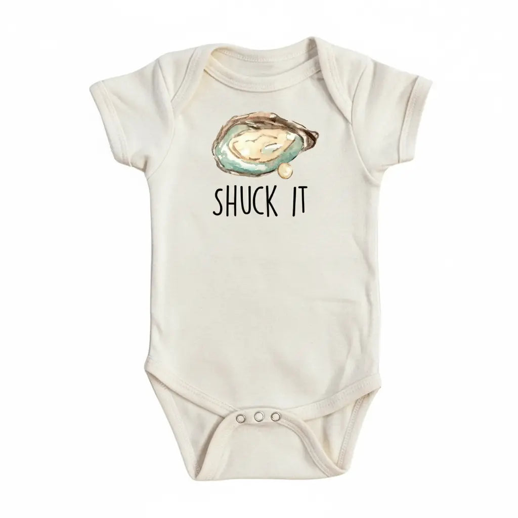Oyster Shuck - Baby Boy Girl Clothes Infant Bodysuit Funny Cute Newborn  Funny Cute Onesie® | North Fork Forager LLC