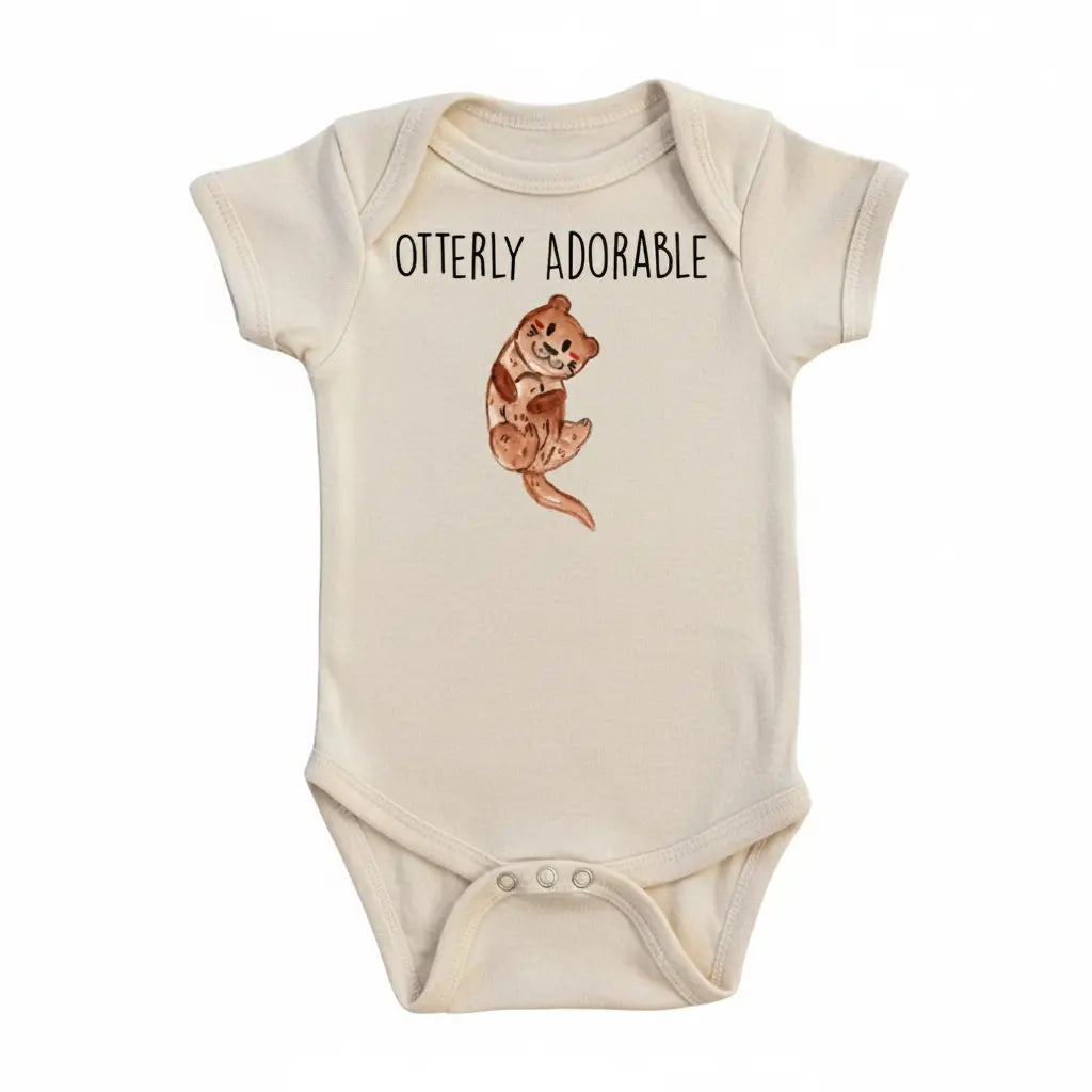 Otter Adorable - Baby Boy Girl Clothes Infant Bodysuit Funny Cute Newborn  Funny Cute Onesie® | North Fork Forager LLC