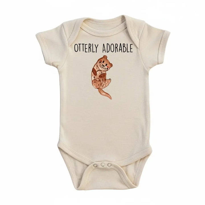 Otter Adorable - Baby Boy Girl Clothes Infant Bodysuit Funny Cute Newborn  Funny Cute Onesie® | North Fork Forager LLC