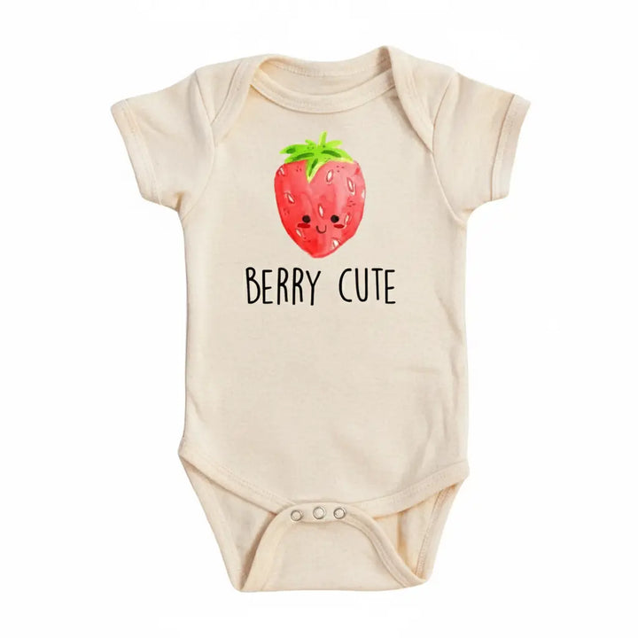 Strawberry Cute - Baby Boy Girl Clothes Infant Bodysuit Funny Cute Newborn 1A  Funny Cute Onesie® | North Fork Forager LLC