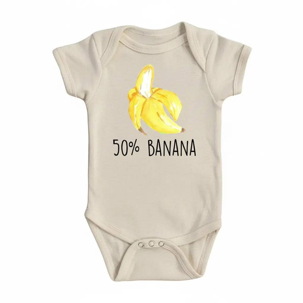 Banana 50  - Baby Boy Girl Clothes Infant Bodysuit Funny Cute Newborn  Funny Cute Onesie® | North Fork Forager LLC