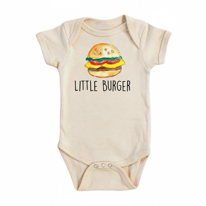 Little Burger - Baby Boy Girl Clothes Infant Bodysuit Funny Cute Newborn  Funny Cute Onesie® | North Fork Forager LLC