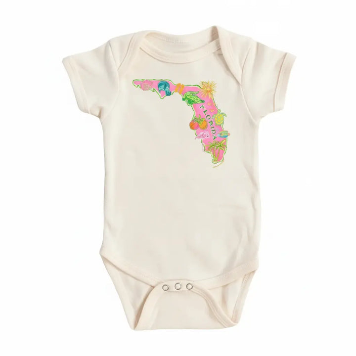 Florida Alone - Baby Boy Girl Clothes Infant Bodysuit Funny Cute Newborn  Funny Cute Onesie® | North Fork Forager LLC