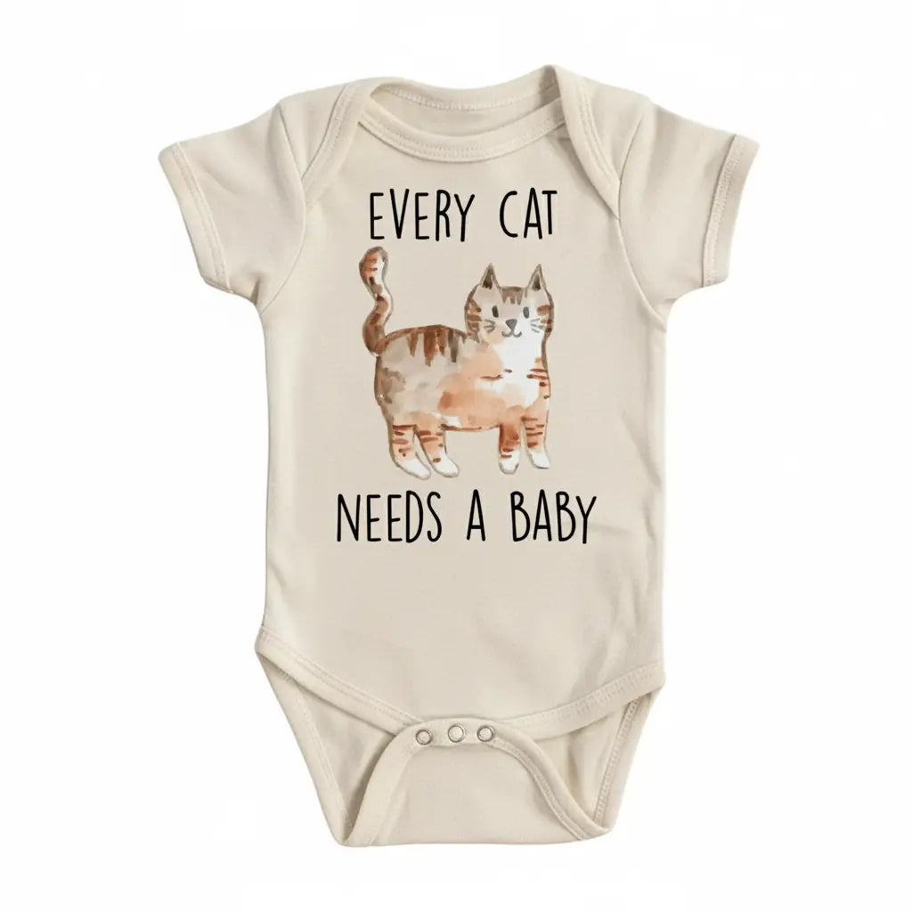 Cat Needs Baby - Baby Boy Girl Clothes Infant Bodysuit Funny Cute Newborn  Funny Cute Onesie® | North Fork Forager LLC