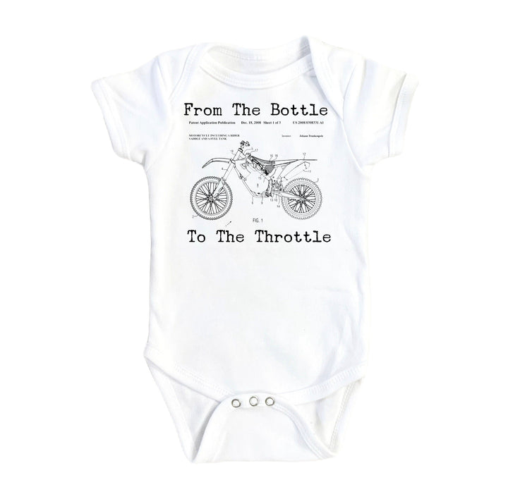 Dirt Bike Patent - Baby Boy Girl Clothes Infant Bodysuit Funny Cute Newborn Onesie