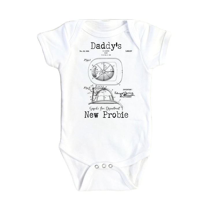 Firefighter Patent - Baby Boy Girl Clothes Infant Bodysuit Funny Cute Newborn Onesie