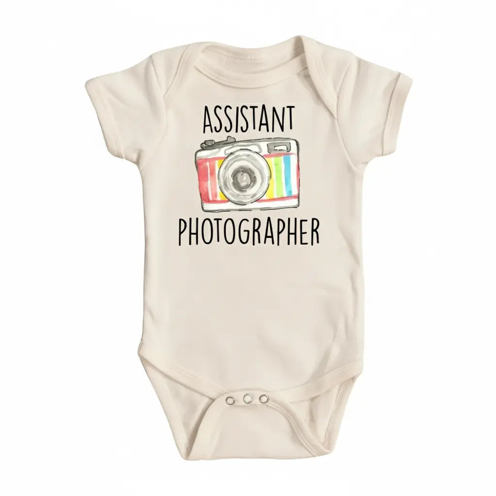 Photographer - Baby Boy Girl Clothes Infant Bodysuit Funny Cute Newborn 1A  Funny Cute Onesie® | North Fork Forager LLC