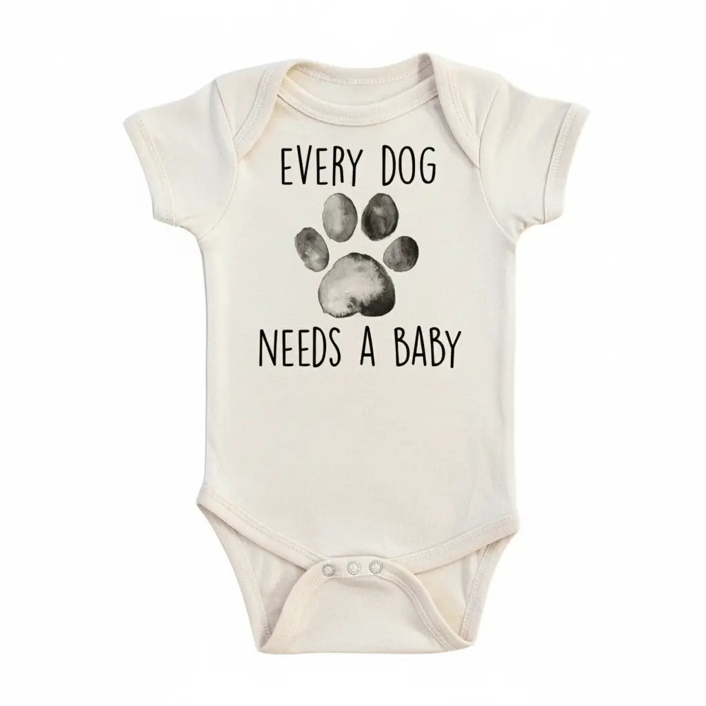 Dog Needs Baby - Baby Boy Girl Clothes Infant Bodysuit Funny Cute Newborn  Funny Cute Onesie® | North Fork Forager LLC