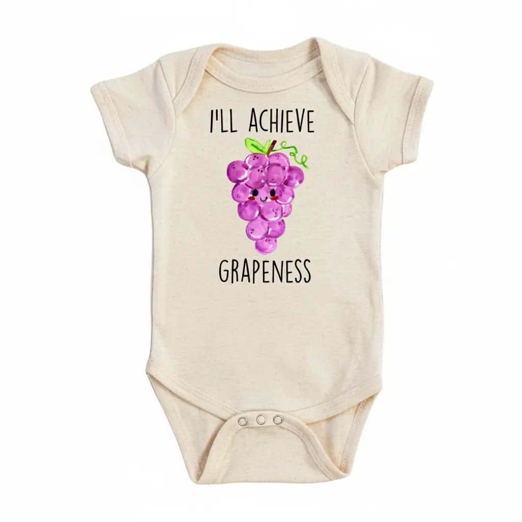 Grape Grapeness - Baby Boy Girl Clothes Infant Bodysuit Funny Cute Newborn  Funny Cute Onesie® | North Fork Forager LLC