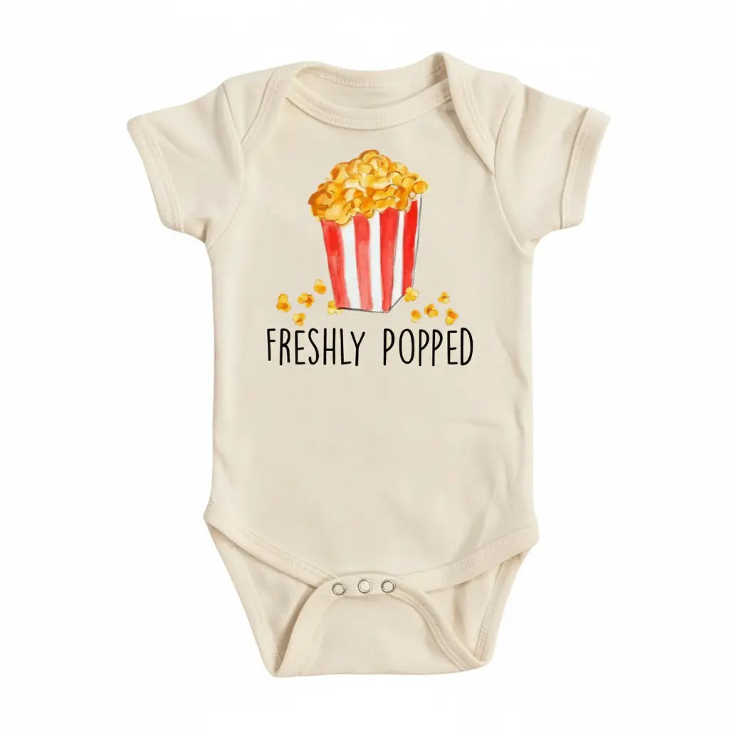Popcorn Movie - Baby Boy Girl Clothes Infant Bodysuit Funny Cute Newborn 1A  Funny Cute Onesie® | North Fork Forager LLC