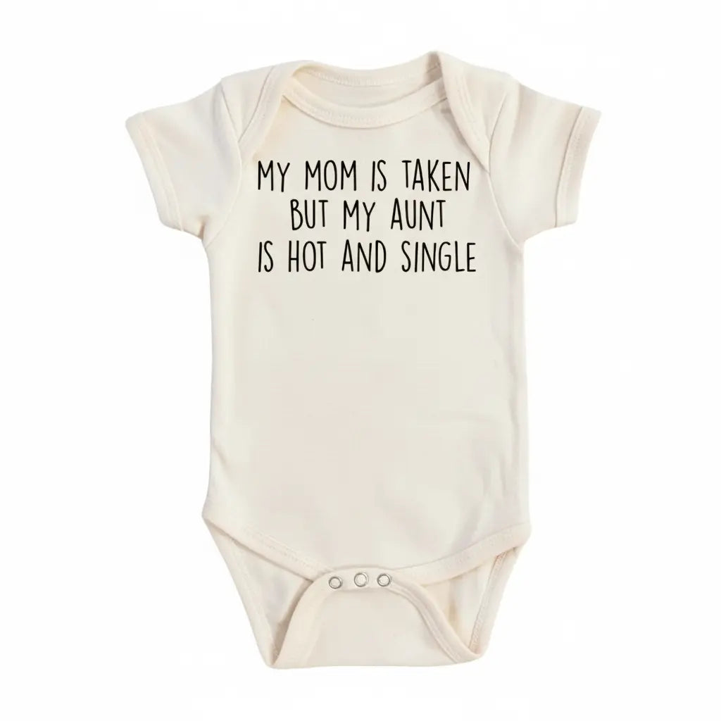 Single Aunt - Baby Boy Girl Clothes Infant Bodysuit Funny Cute Newborn  Funny Cute Onesie® | North Fork Forager LLC