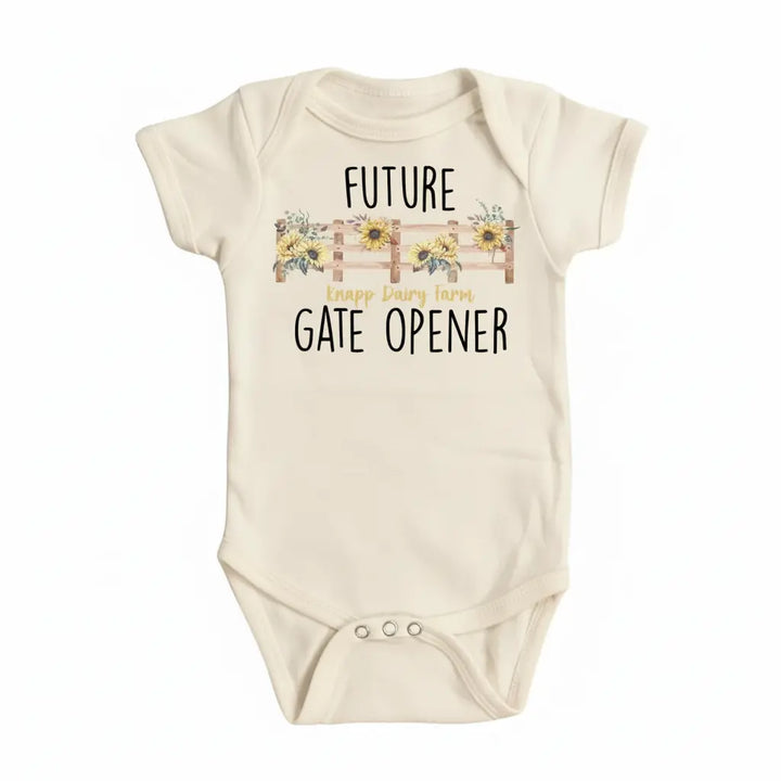 Farm Gate Floral - Baby Boy Girl Clothes Infant Bodysuit Funny Cute Newborn  Funny Cute Onesie® | North Fork Forager LLC