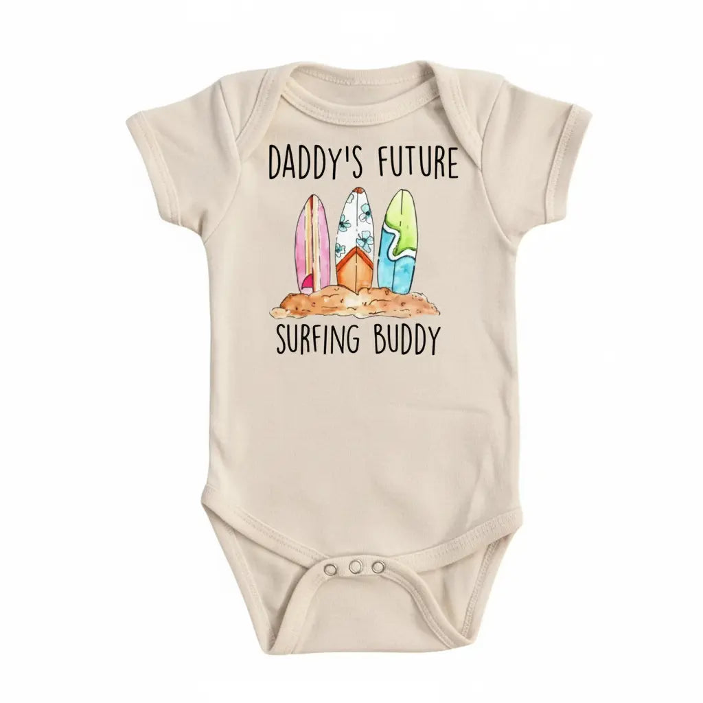 Surfing Daddy - Baby Boy Girl Clothes Infant Bodysuit Funny Cute Newborn  Funny Cute Onesie® | North Fork Forager LLC