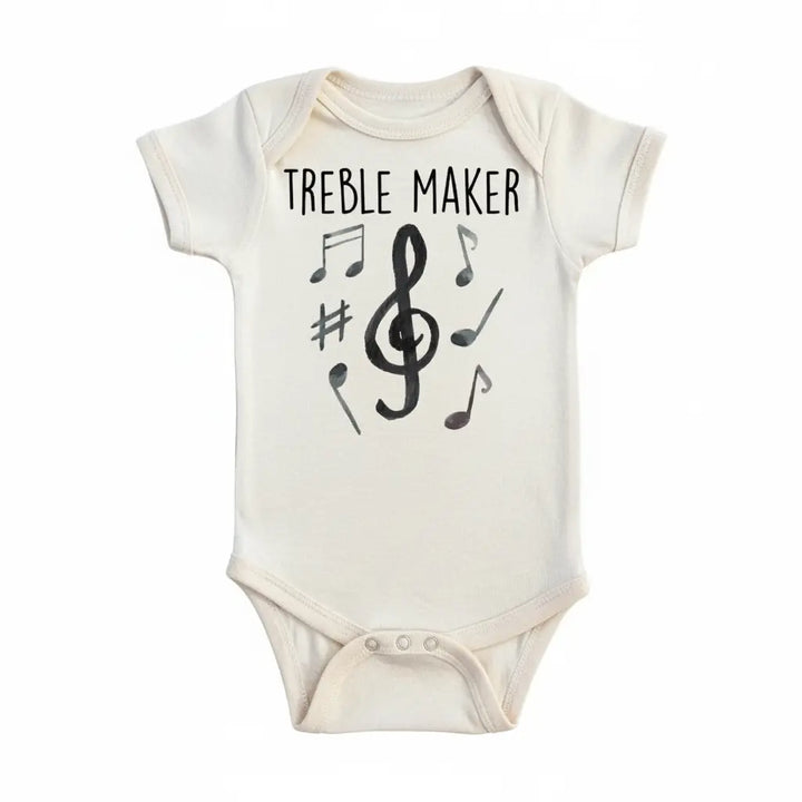Musician Treble - Baby Boy Girl Clothes Infant Bodysuit Funny Cute Newborn  Funny Cute Onesie® | North Fork Forager LLC