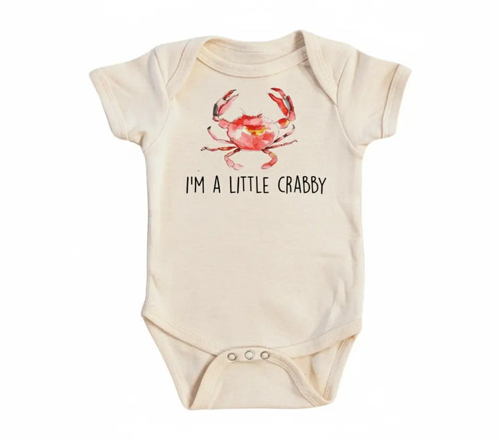 Crabby Crab  - Baby Boy Girl Clothes Infant Bodysuit Funny Cute Newborn  Funny Cute Onesie® | North Fork Forager LLC