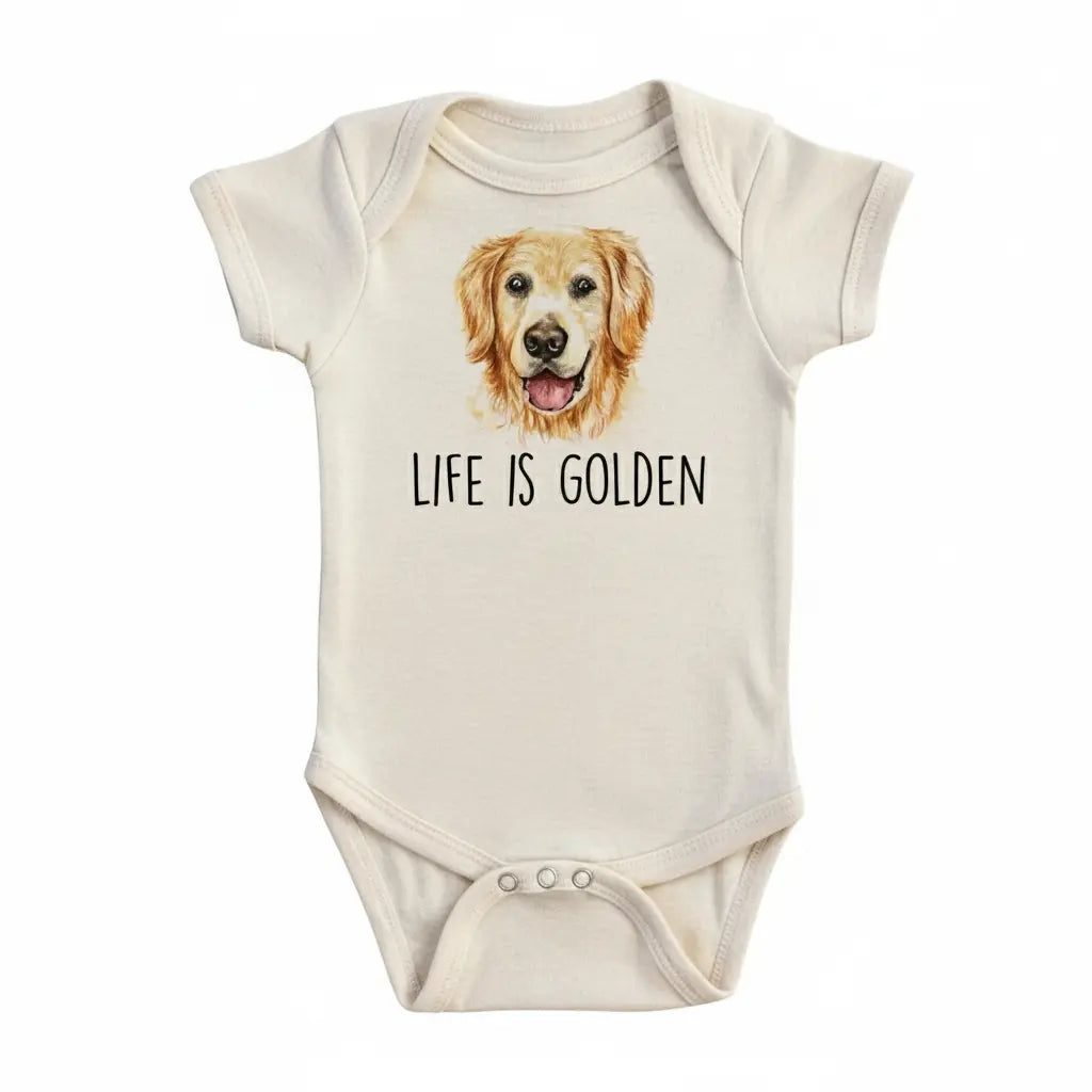 Golden Retriever - Baby Boy Girl Clothes Infant Bodysuit Funny Cute Newborn  Funny Cute Onesie® | North Fork Forager LLC