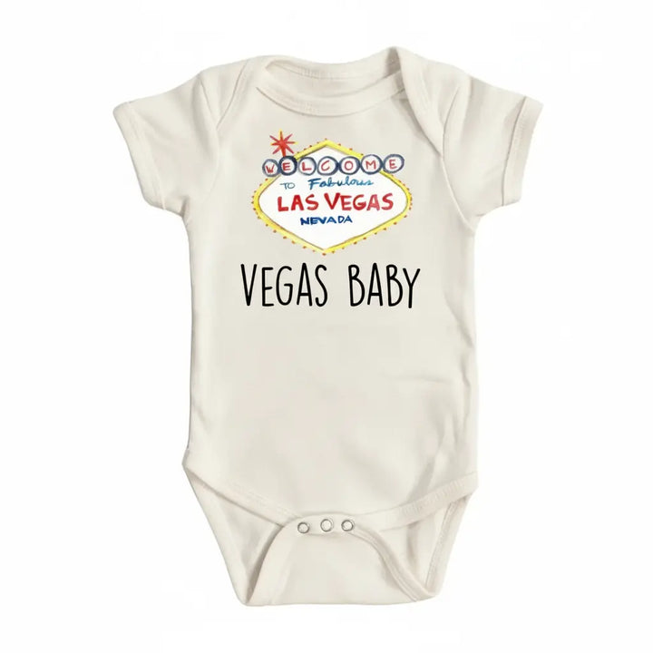 Las Vegas - Baby Boy Girl Clothes Infant Bodysuit Funny Cute Newborn 1E  Funny Cute Onesie® | North Fork Forager LLC