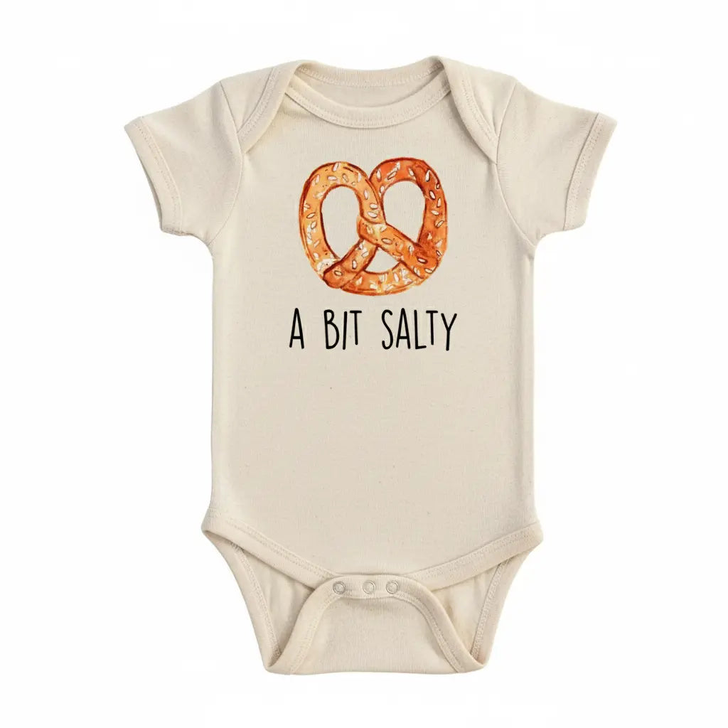 Pretzel - Baby Boy Girl Clothes Infant Bodysuit Funny Cute Newborn 1F  Funny Cute Onesie® | North Fork Forager LLC