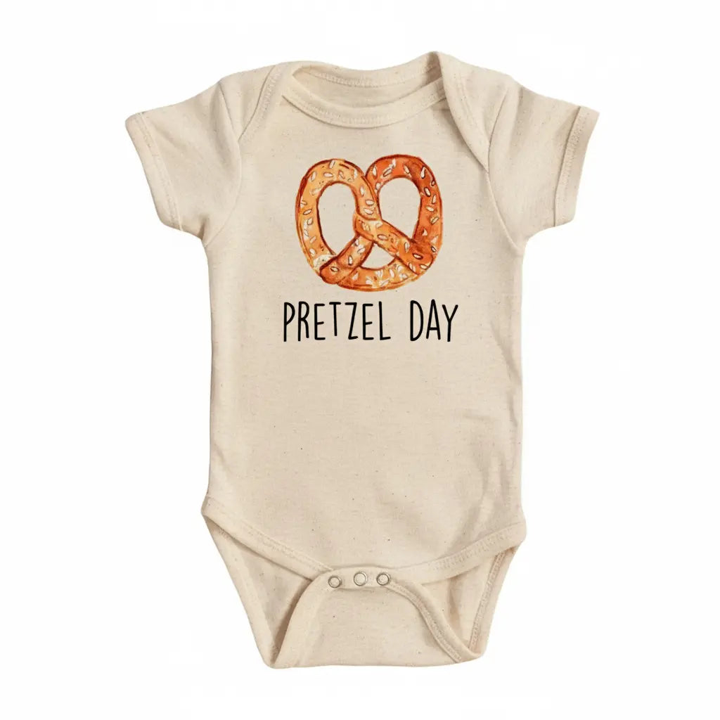 Pretzel - Baby Boy Girl Clothes Infant Bodysuit Funny Cute Newborn 1K  Funny Cute Onesie® | North Fork Forager LLC