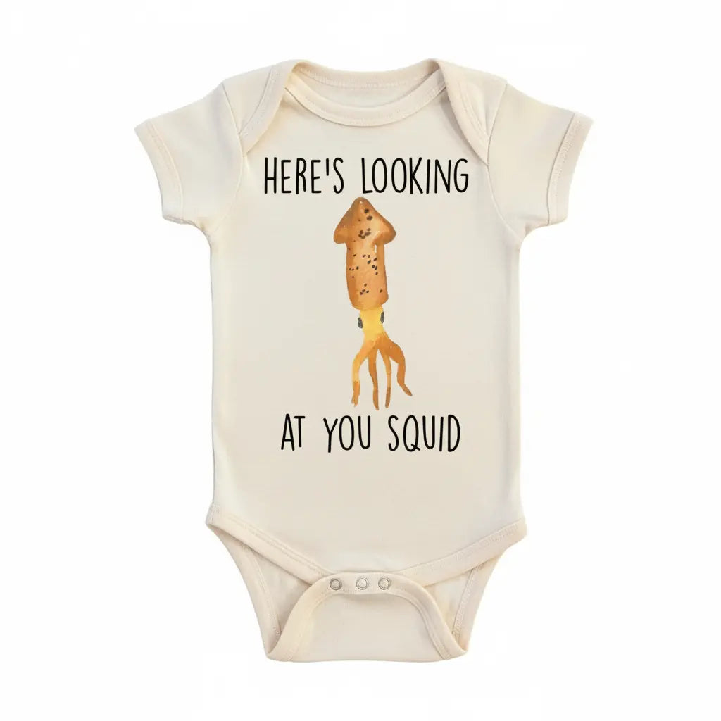 Squid Nautical - Baby Boy Girl Clothes Infant Bodysuit Funny Cute Newborn 1A  Funny Cute Onesie® | North Fork Forager LLC