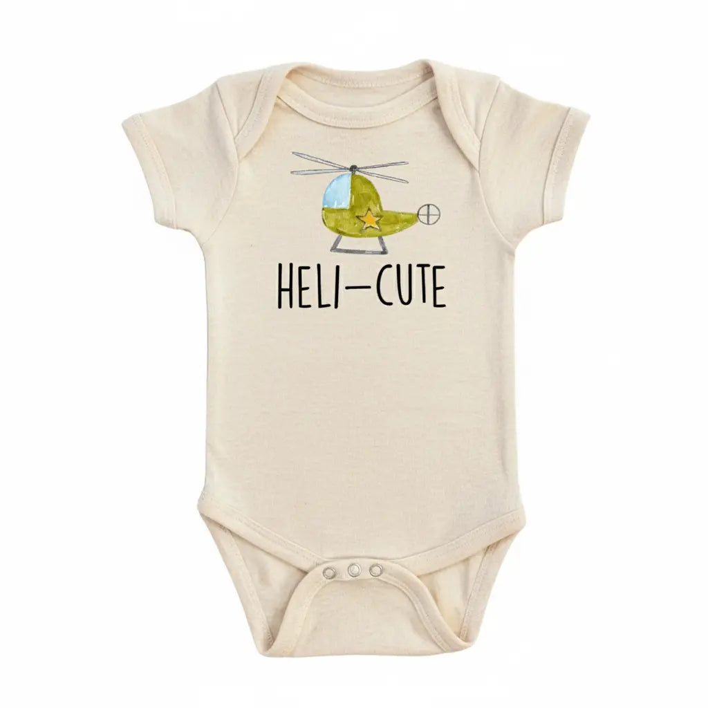 Helicopter Cute - Baby Boy Girl Clothes Infant Bodysuit Funny Cute Newborn  Funny Cute Onesie® | North Fork Forager LLC