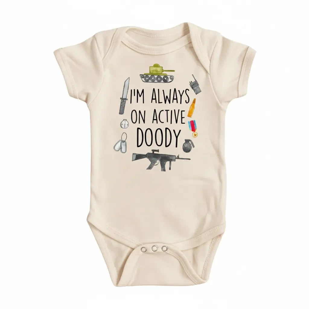 Military Doody - Baby Boy Girl Clothes Infant Bodysuit Funny Cute Newborn  Funny Cute Onesie® | North Fork Forager LLC