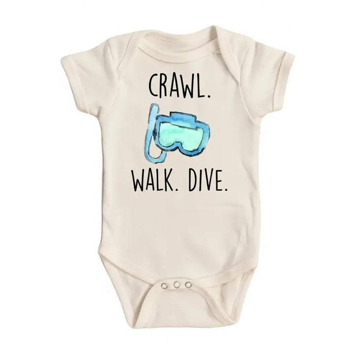 Diving Crawl - Baby Boy Girl Clothes Infant Bodysuit Funny Cute Newborn  Funny Cute Onesie® | North Fork Forager LLC