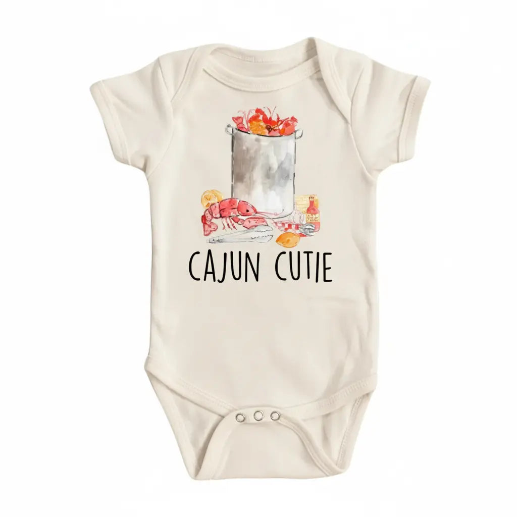 Cajun Cutie - Baby Boy Girl Clothes Infant Bodysuit Funny Cute Newborn  Funny Cute Onesie® | North Fork Forager LLC