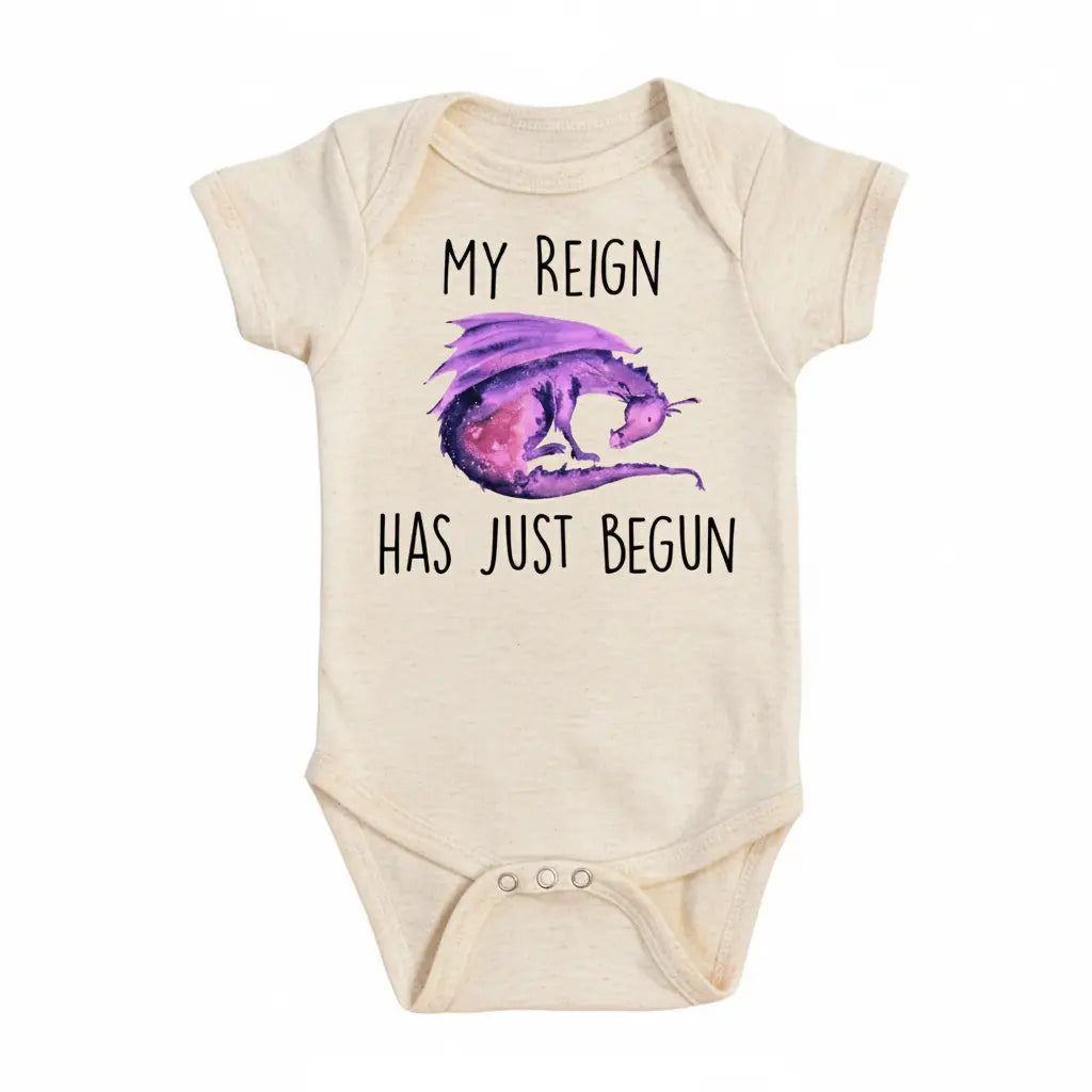 Dragon Purple - Baby Boy Girl Clothes Infant Bodysuit Funny Cute Newborn  Funny Cute Onesie® | North Fork Forager LLC
