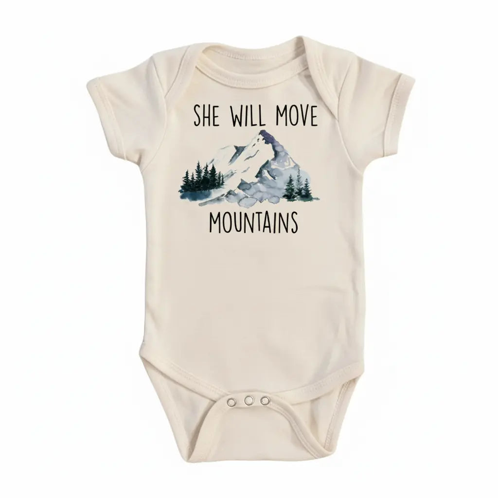 Mountain Move - Baby Boy Girl Clothes Infant Bodysuit Funny Cute Newborn  Funny Cute Onesie® | North Fork Forager LLC