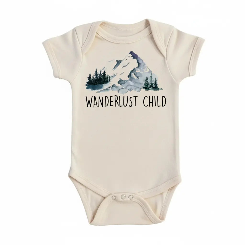 Wanderlust Child - Baby Boy Girl Clothes Infant Bodysuit Funny Cute Newborn  Funny Cute Onesie® | North Fork Forager LLC