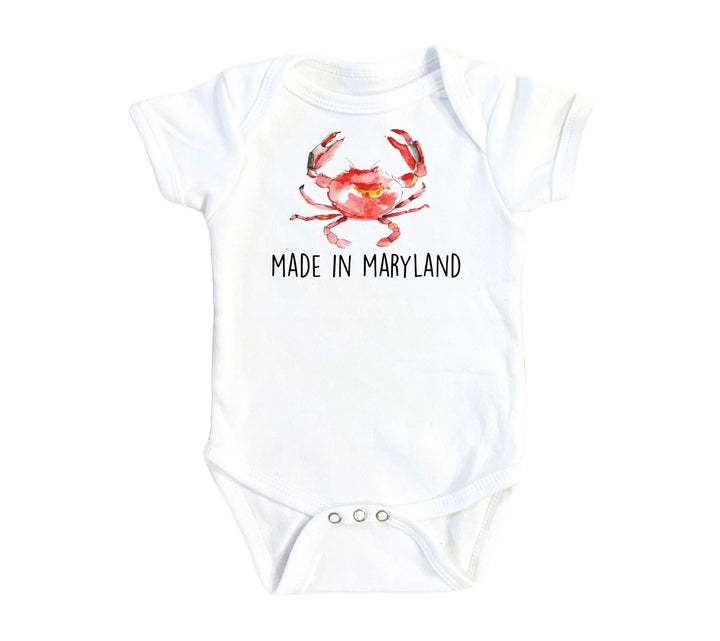 Maryland Crab - Baby Boy Girl Clothes Infant Bodysuit Funny Cute Newborn Onesie
