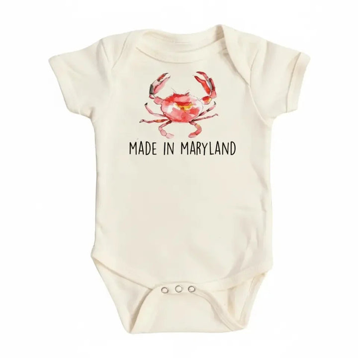 Maryland Crab - Baby Boy Girl Clothes Infant Bodysuit Funny Cute Newborn  Funny Cute Onesie® | North Fork Forager LLC