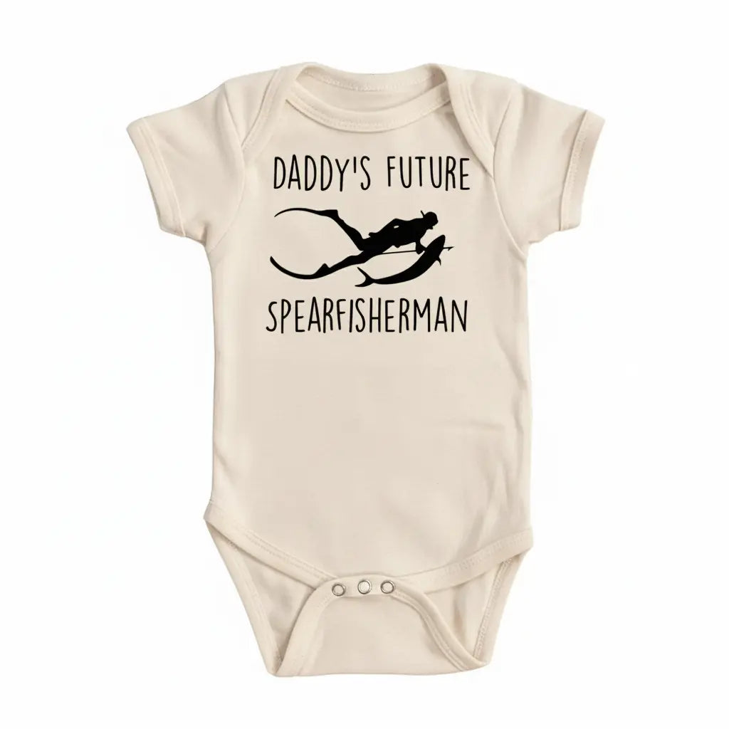 Spearfishing Daddy - Baby Boy Girl Clothes Infant Bodysuit Funny Cute Newborn  Funny Cute Onesie® | North Fork Forager LLC