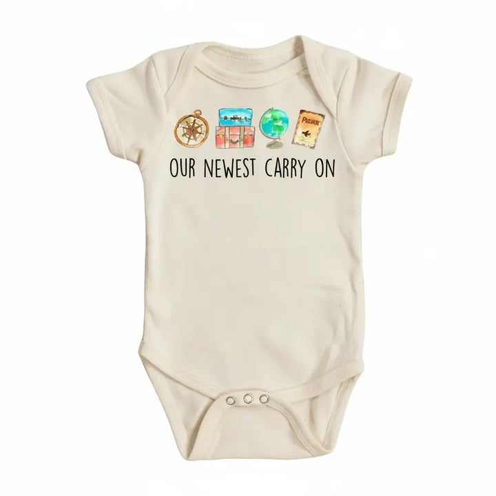 Travel Carry On - Baby Boy Girl Clothes Infant Bodysuit Funny Cute Newborn 1A  Funny Cute Onesie® | North Fork Forager LLC